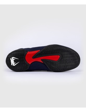 Top Choice Venum Contender Boxing Shoes - Navy Blue/Red Just Launched