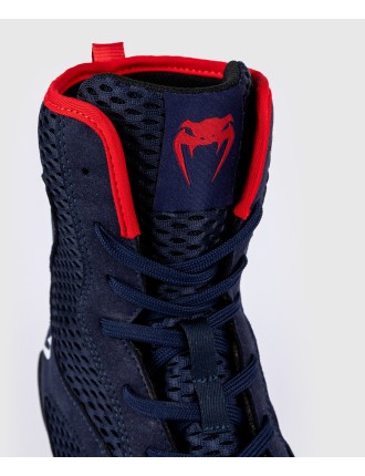 Top Choice Venum Contender Boxing Shoes - Navy Blue/Red Just Launched