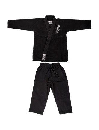 Top Choice Venum Contender Kids BJJ Gi (Free white belt included) - Black New Collection