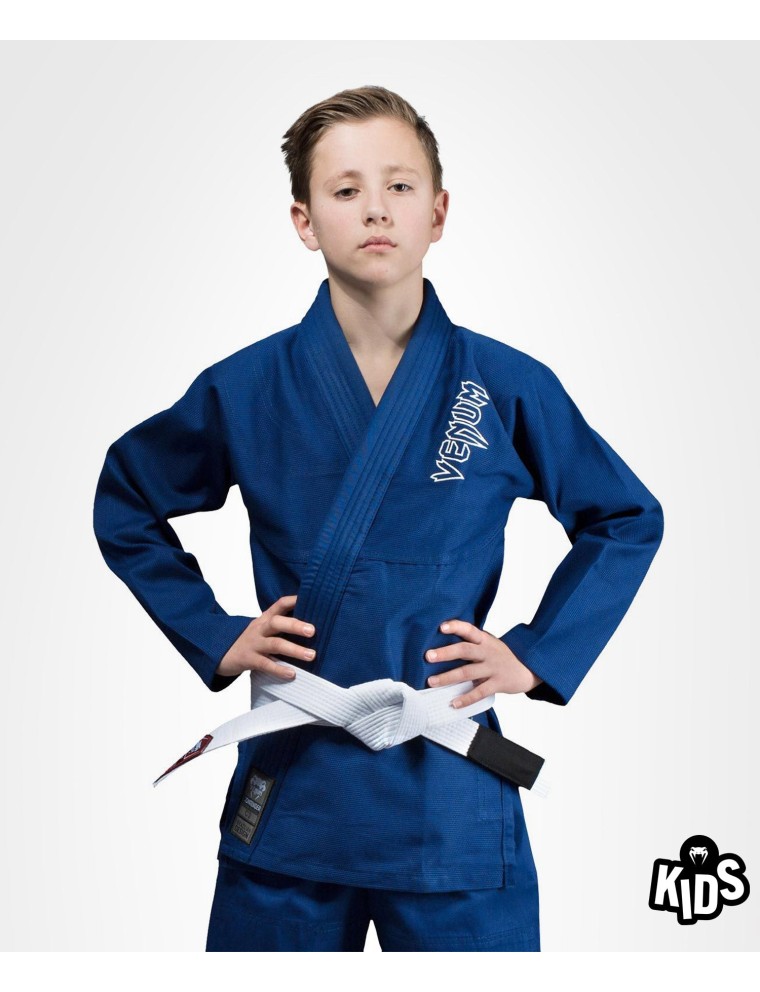 Top Choice Venum Contender Kids BJJ Gi (Free white belt included) - Blue New Stock