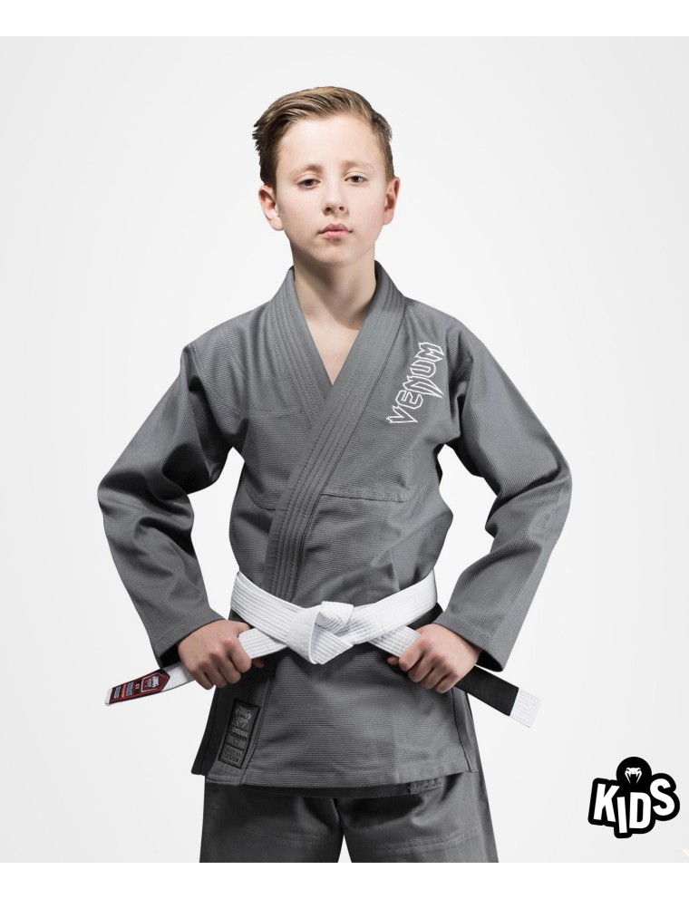 Top Choice Venum Contender Kids BJJ Gi (Free white belt included) - Grey Just In