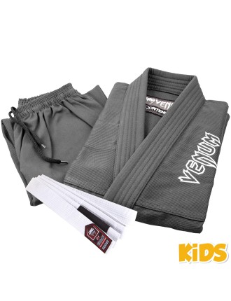 Top Choice Venum Contender Kids BJJ Gi (Free white belt included) - Grey Just In