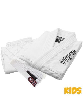 Top Choice Venum Contender Kids BJJ Gi (Free white belt included) - White Available for Immediate Shipping