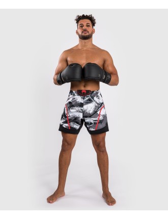 Top Choice Venum Electron 3.0 Fight Shorts - Grey/Red Just Launched