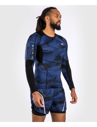 Top Choice Venum Electron 3.0 Long Sleeve Rashguard - Navy