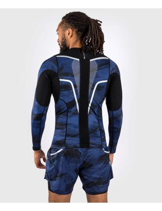 Top Choice Venum Electron 3.0 Long Sleeve Rashguard - Navy