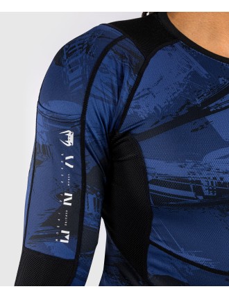 Top Choice Venum Electron 3.0 Long Sleeve Rashguard - Navy