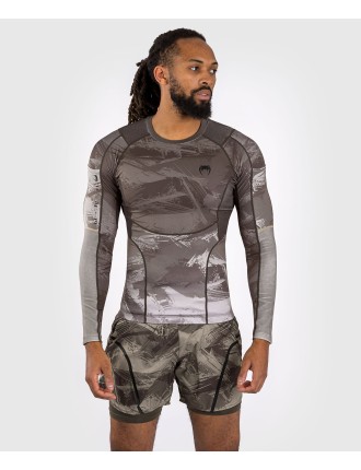 Top Choice Venum Electron 3.0 Long Sleeve Rashguard - Sand Hot New Item