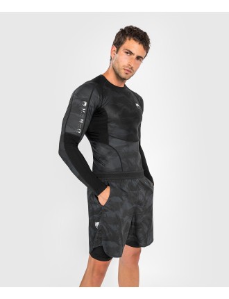 Top Choice Venum Electron 3.0 Rashguard - Long Sleeves - Black New Stock