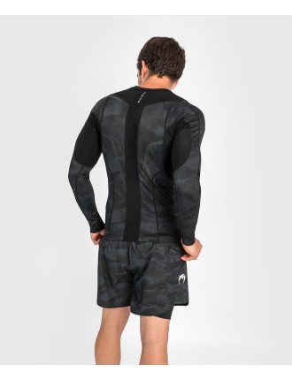 Top Choice Venum Electron 3.0 Rashguard - Long Sleeves - Black New Stock