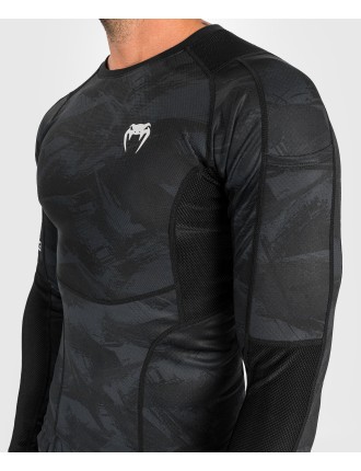 Top Choice Venum Electron 3.0 Rashguard - Long Sleeves - Black New Stock