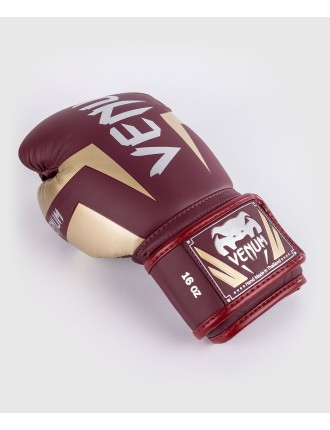 Top Choice Venum Elite Boxing Gloves - Burgundy/Gold Immediate Availability