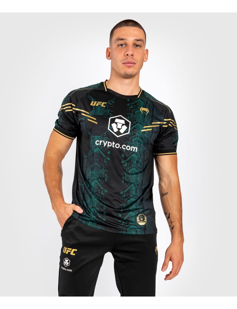 Top Choice UFC Adrenaline by Venum Authentic Fight Night Men Jersey - Emerald Edition - Green/Black/Gold