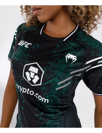 Top Choice UFC Adrenaline by Venum Authentic Fight Night Women Walkout Jersey - Emerald Edition - Green/Black In Stock