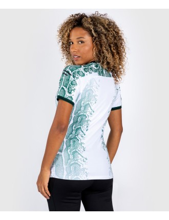 Top Choice UFC Adrenaline by Venum Authentic Fight Night Women Walkout Jersey - Emerald Edition - White/Green Available for Imme