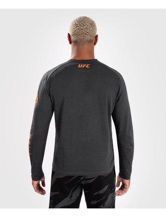 Top Choice UFC Adrenaline by Venum Fight Week Men Long Sleeve T-Shirt - Charcoal Grey Fresh Release