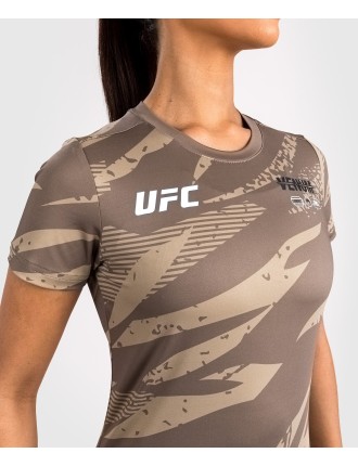 Top Choice UFC Adrenaline by Venum Fight Week Women Dry-Tech T-shirt - Desert Camo New Stock