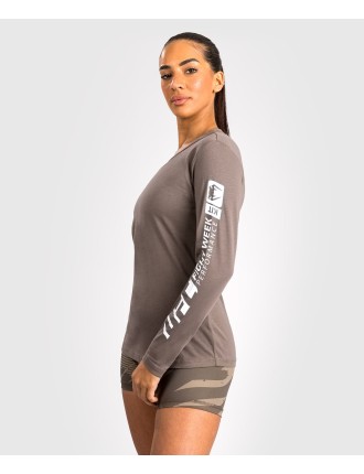 Top Choice UFC Adrenaline by Venum Fight Week Women Long Sleeve Cotton T-Shirt- Bronze In Stock