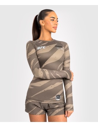 Top Choice UFC Adrenaline by Venum Fight Week Women Performance Long Sleeve Rashguard - Desert Camo Latest Edition