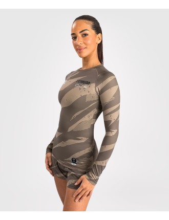 Top Choice UFC Adrenaline by Venum Fight Week Women Performance Long Sleeve Rashguard - Desert Camo Latest Edition