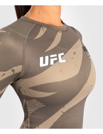 Top Choice UFC Adrenaline by Venum Fight Week Women Performance Long Sleeve Rashguard - Desert Camo Latest Edition