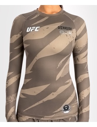 Top Choice UFC Adrenaline by Venum Fight Week Women Performance Long Sleeve Rashguard - Desert Camo Latest Edition