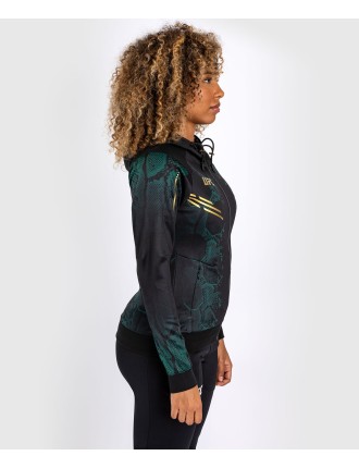 Top Choice UFC Adrenaline by Venum Personalized Authentic Fight Night Women Walkout Hoodie  - Emerald Edition - Green/Black/Gold