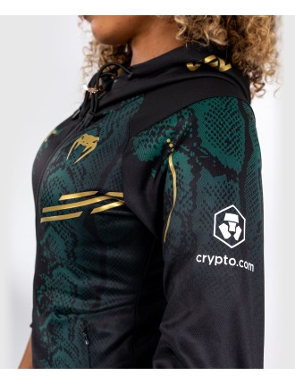 Top Choice UFC Adrenaline by Venum Personalized Authentic Fight Night Women Walkout Hoodie  - Emerald Edition - Green/Black/Gold