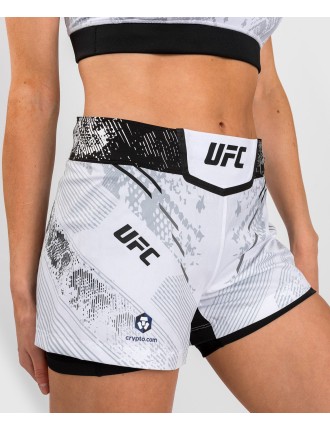 Top Choice UFC Adrenaline by Venum Authentic Fight Night Women Fight Short - White Fresh Release