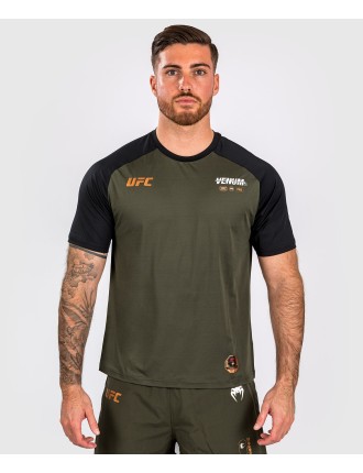 Top Choice UFC Adrenaline by Venum Fight Week Men Dry-tech T-shirt - Khaki/Bronze Hot New Item