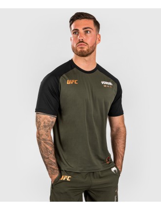 Top Choice UFC Adrenaline by Venum Fight Week Men Dry-tech T-shirt - Khaki/Bronze Hot New Item