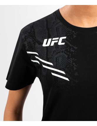 Top Choice UFC Adrenaline by Venum Replica Women Short-sleeve T-shirt - Black Hot New Item