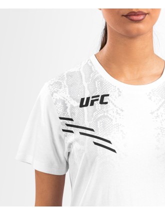 Top Choice UFC Adrenaline by Venum Replica Women Short-sleeve T-shirt - White New Stock