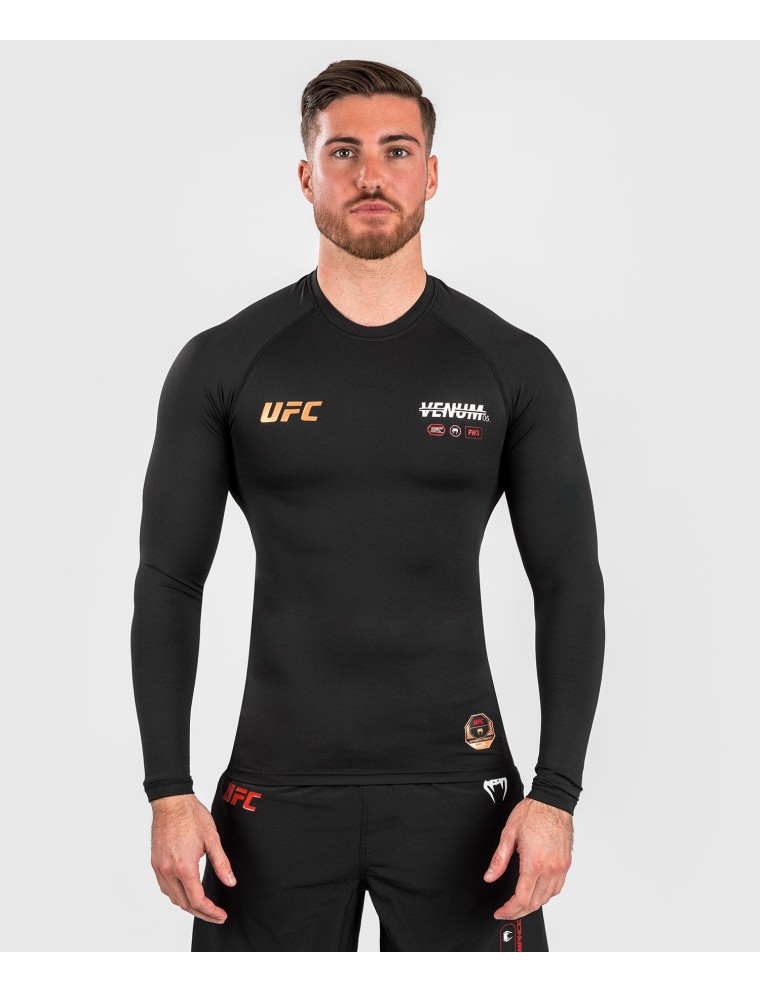 Top Choice UFC Adrenaline by Venum Fight Week Men Performance Long-sleeve Rashguard - Black On Hand Now