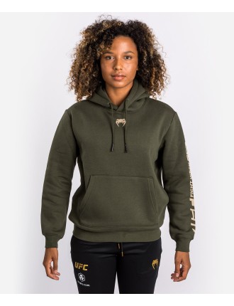 Top Choice UFC Adrenaline by Venum Fight Week  Women Pullover Hoodie - Khaki On Hand Now