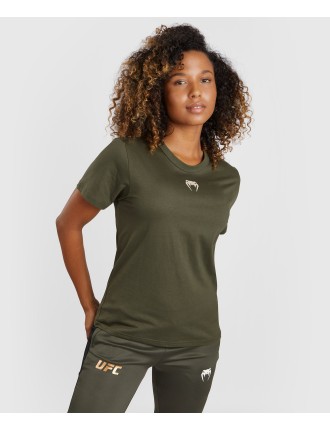 Top Choice UFC Adrenaline by Venum Fight Week Women Short-sleeve Cotton T-shirt  - Khaki Limited Stock