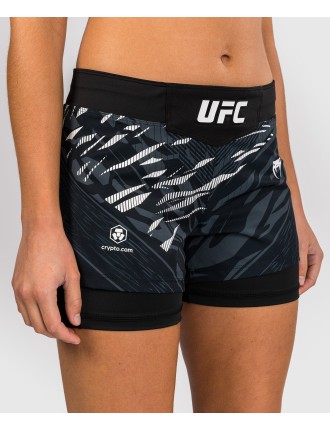 Top Choice UFC Fusion by Venum Authentic Fight Night Women Fight Short - Black Latest Edition